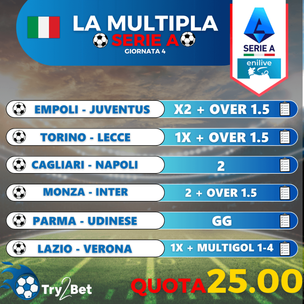 multipla serie a 4° giornata
