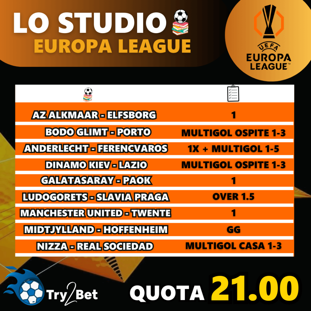 studio europa league 25 settembre 2024